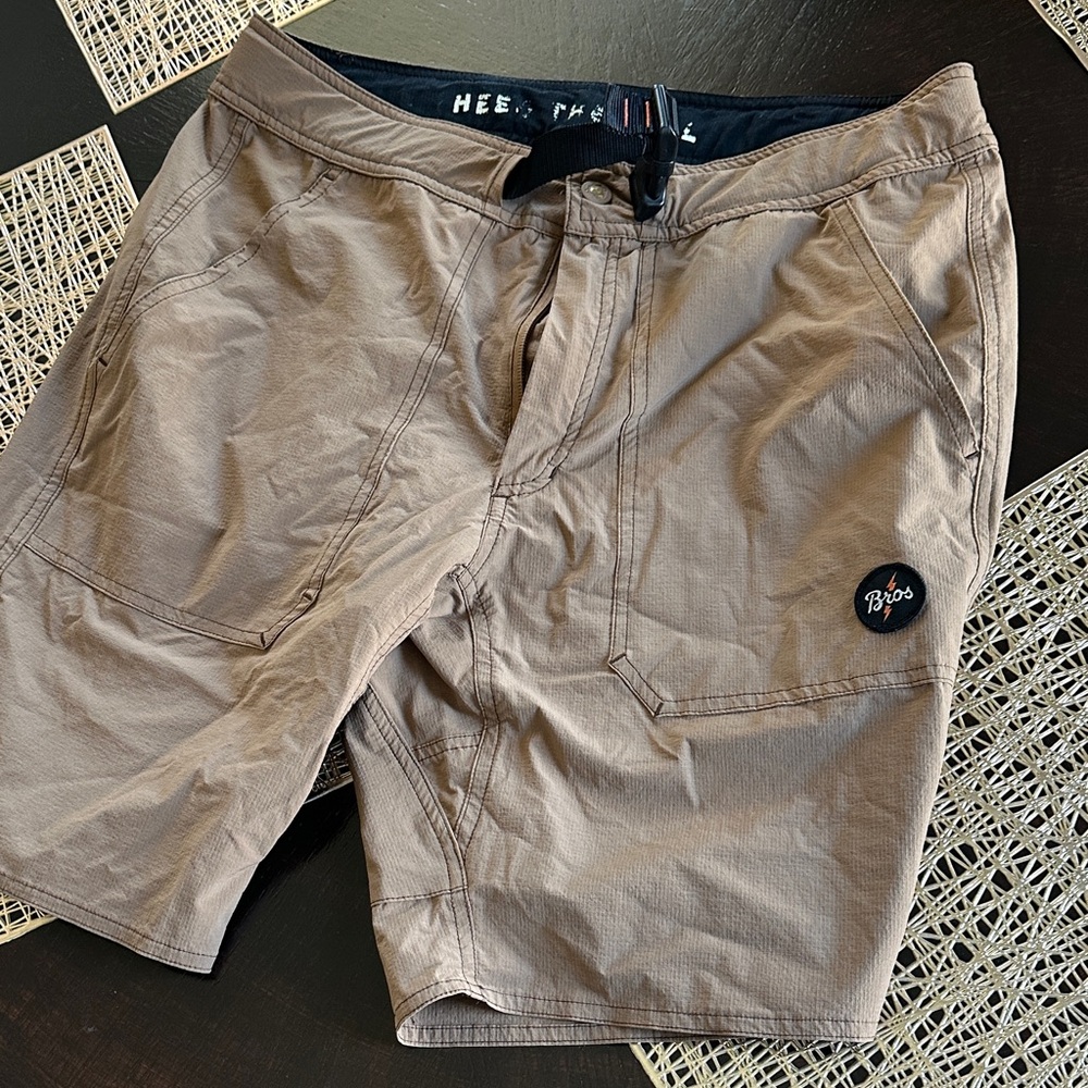 Brixton Taupe Utility Shorts size 34